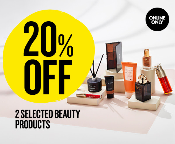 20% Off 2 Selected Beauty Products