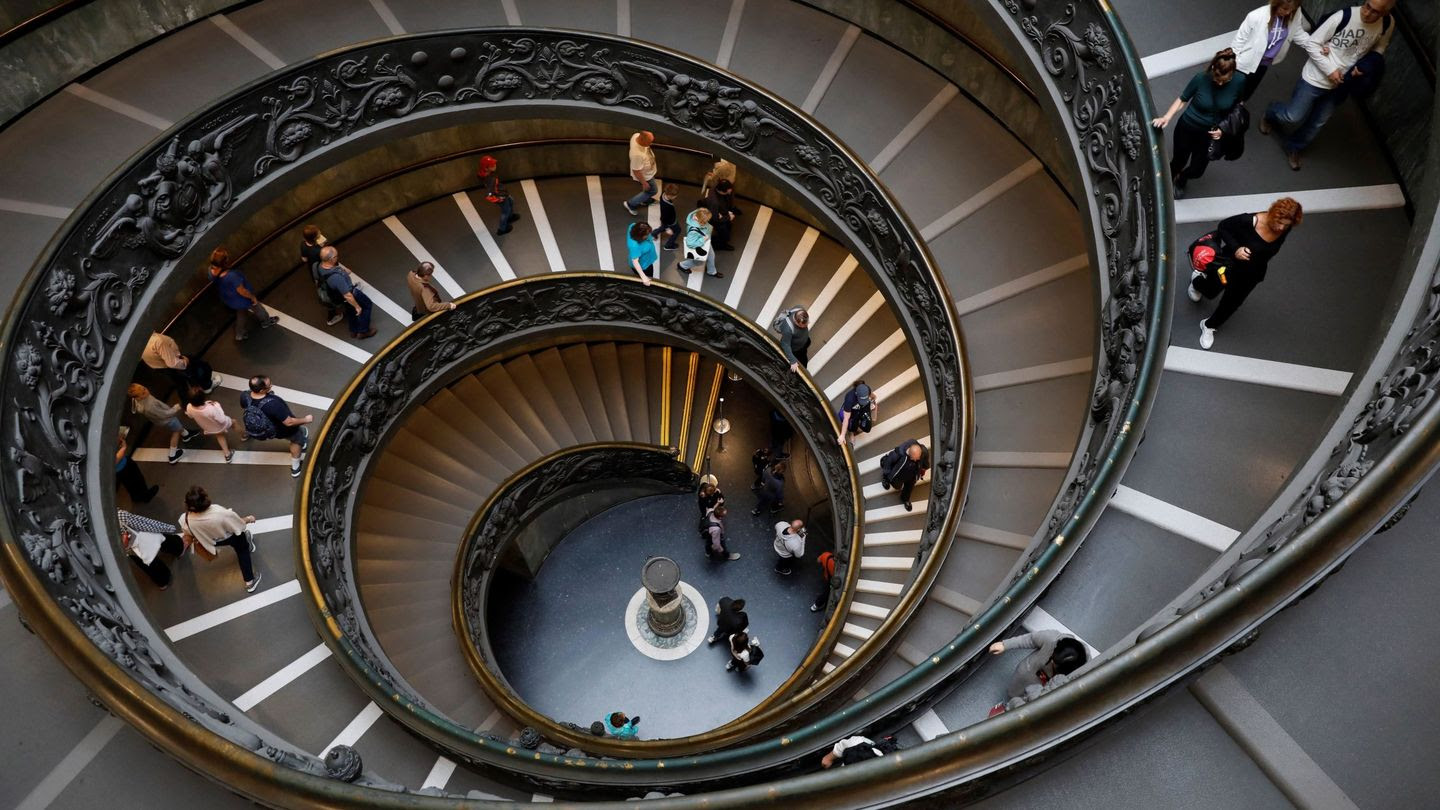 Escalinata de Bramante, Museos Vaticanos (Getty Images)