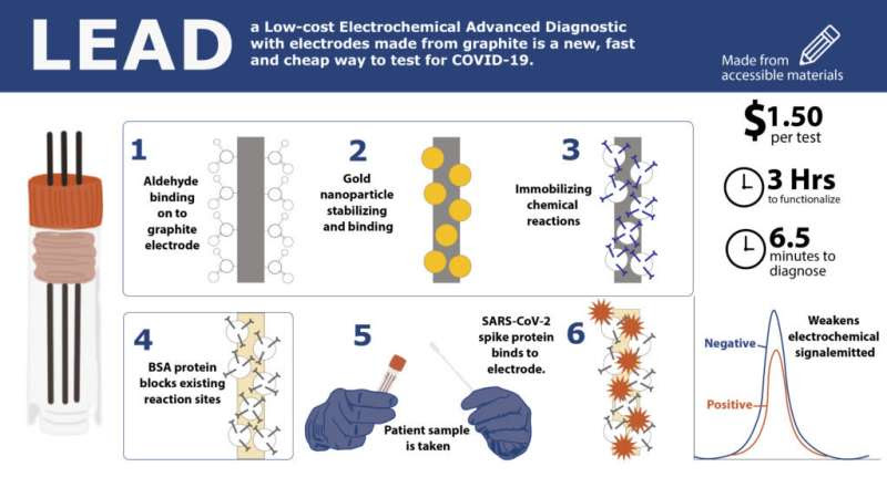 Engineers create faster and cheaper COVID-19 testing with pencil lead