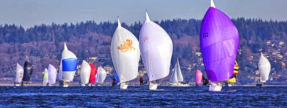 J/105s sailing Blakely Rock race off Seattle