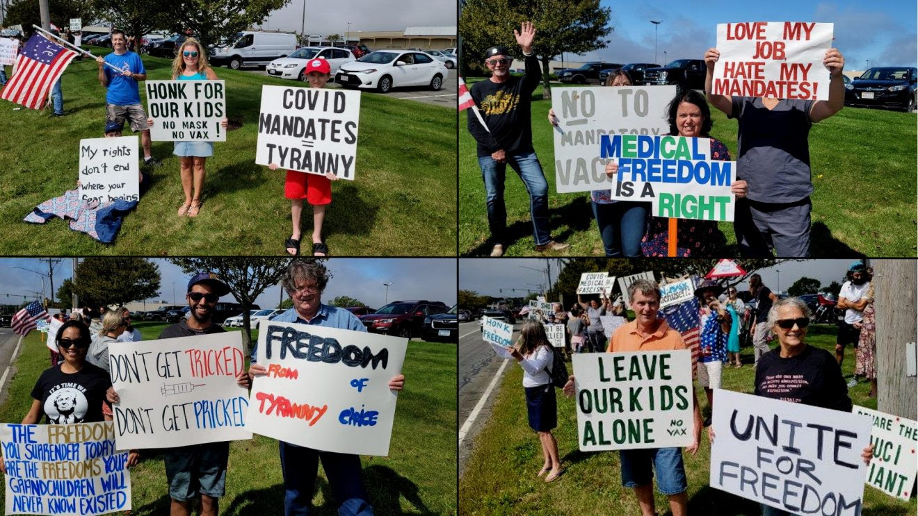 Cape Cod, Massachusetts Protest Against Medical Mandates Capecod4-1320x743