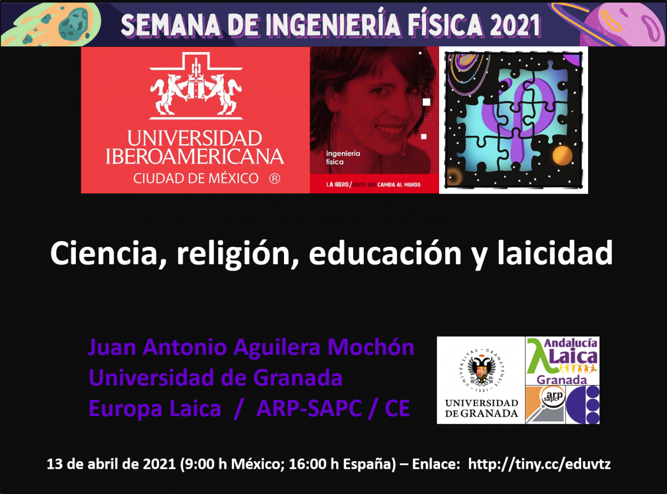 Ya puedes ver la conferencia de Juan Antonio Aguilera sobre ＂Ciencia, religión, educación y laicidad＂
