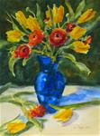 Watercolor Demonstration-Tulips & Ranunculus - Posted on Wednesday, April 8, 2015 by Pat Fiorello