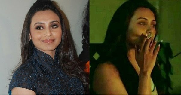 Image result for Rani Mukherjee smoking