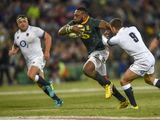 South Africa&#39;s Tendai Mtawarira runs with the ball as England&#39;s Ben Youngs makes a challenge during the second rugby test match between South Africa and England in Bloemfontein, South Africa, Saturday, June 16, 2018. (AP Photo/Christiaan Kotze)  **FILE**