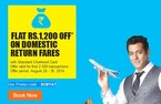 Yatra -  Flat Rs 1,200* off on domestic round trip using your Standard Chartered card