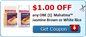 $1.00 OFF any ONE (1)  Mahatma™ Jasmine Brown or White Rice