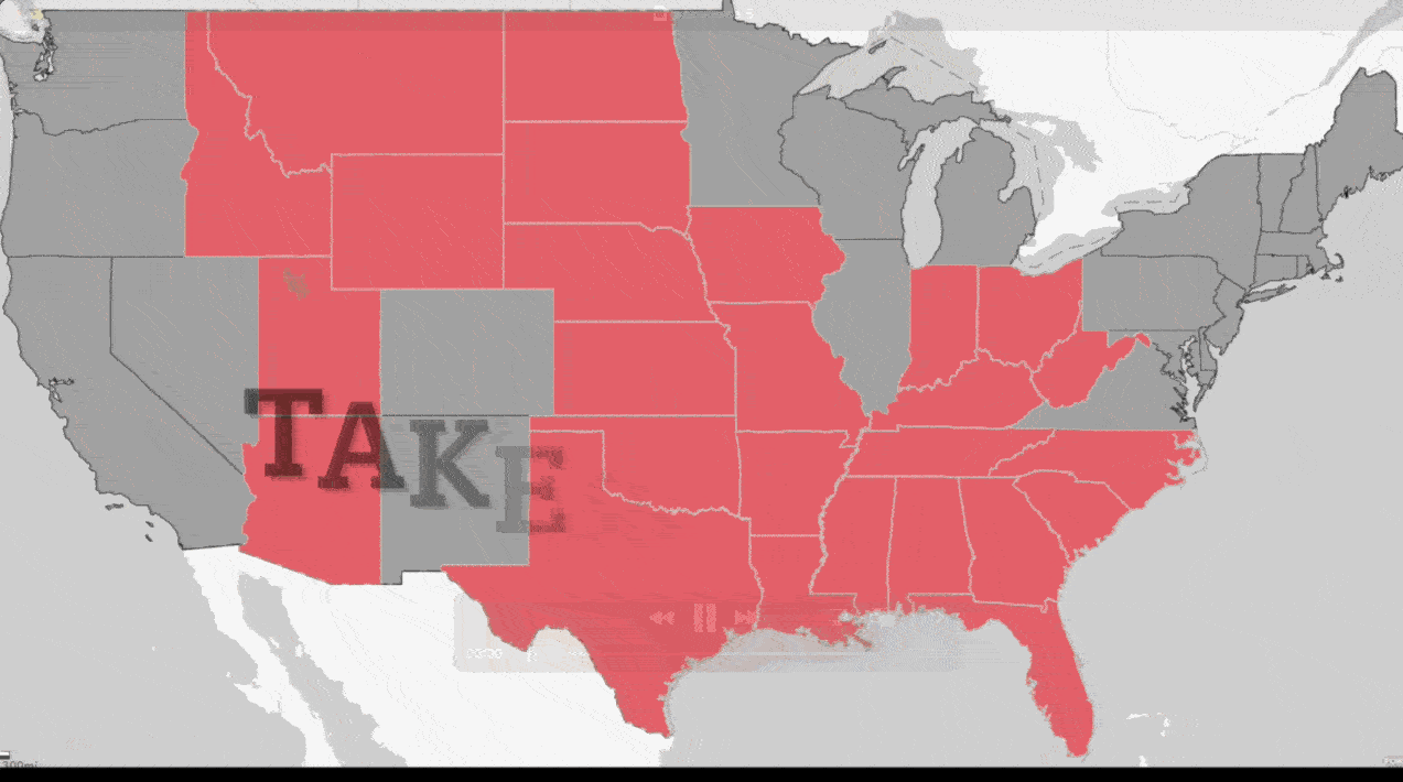 How Taker States have rigged the system to persecute women, restrict healthcare, and voter suppression bills.