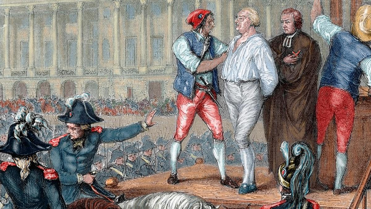 Tranh tái hiện cảnh Vua Louis XVI
