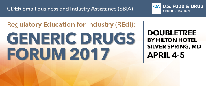 Generic Drugs Forum 2017