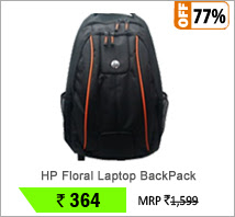 HP Floral Laptop BackPack (A2J02PA) Black