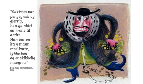 Ilustracja z norweskiej biblii dla dzieci wydanej w roku 2008.