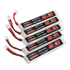 5Pcs URUAV 3.8V 300mAh 40/80C 1S HV 4.35V Lipo Battery