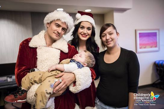 Orlando Bloom and Katy Perry visit Children's Hospital Los Angeles