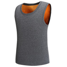 Mens Fall Winter Fleece Warm Bottoming Vest