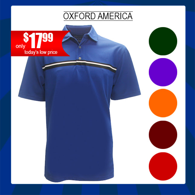 Can you ever have enough? Oxford America Men's Polo $17.99 Ã¢Â€Â¢ Today Only