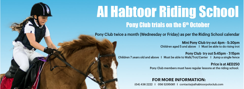 The Habtoor Riding School - Book now on 044362222