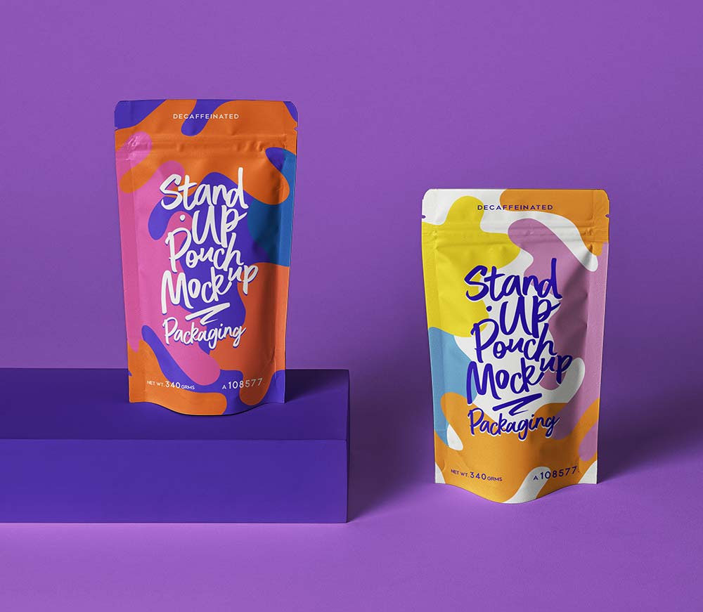 Free Stand Up Pouch Mockup Mockuptree