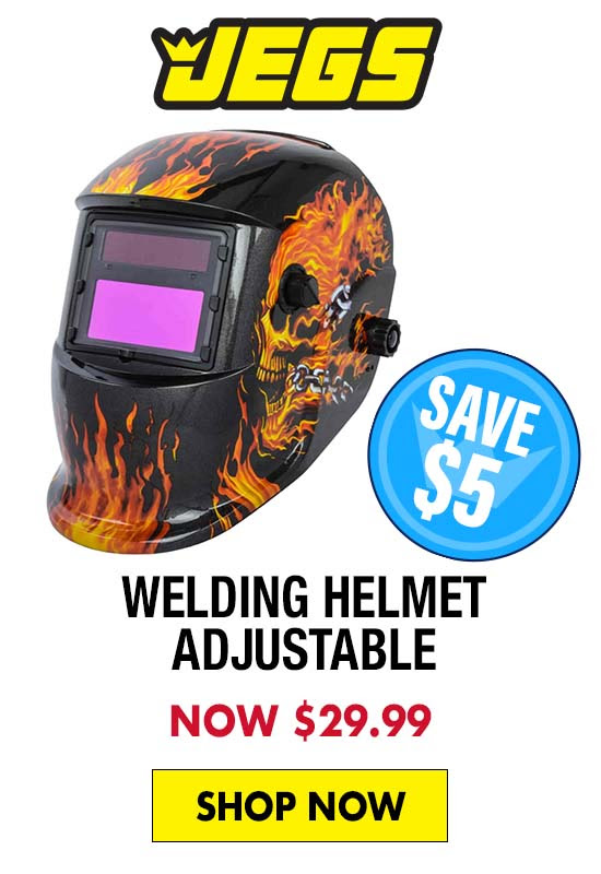 JEGS Welding Helmet Adjustable - Now $29.99