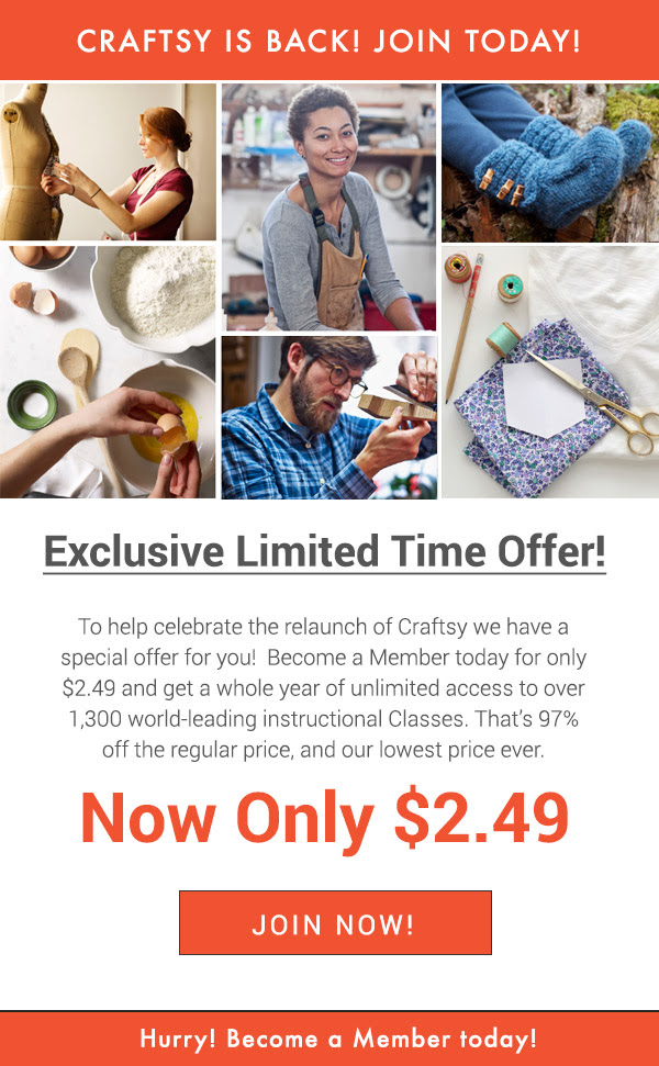 Craftsy is Back!
