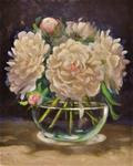 "White Peonies" - Posted on Sunday, March 8, 2015 by Mary Ashley