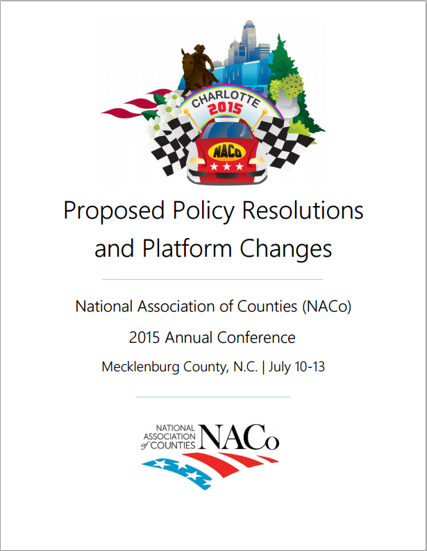 National Association of Counties (NACo) Adopts Resolution in Support of