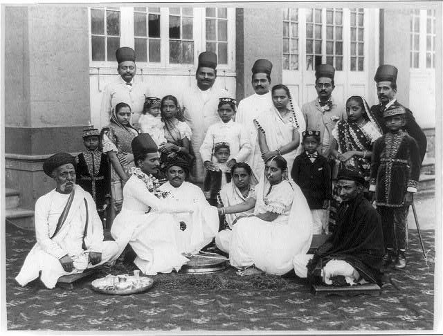 A Parsi wedding ceremony in India, pre-1923