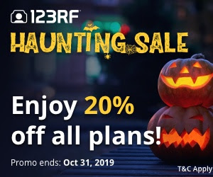 123RF Haunting Sale - Halloween Deal