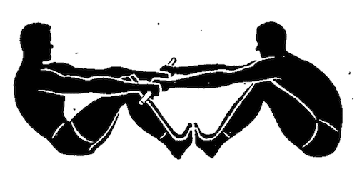 wwii strength and conditioning exercises tug of war illustration