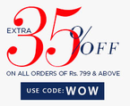 Get 35% Off On Purchase Of Rs.799 and above