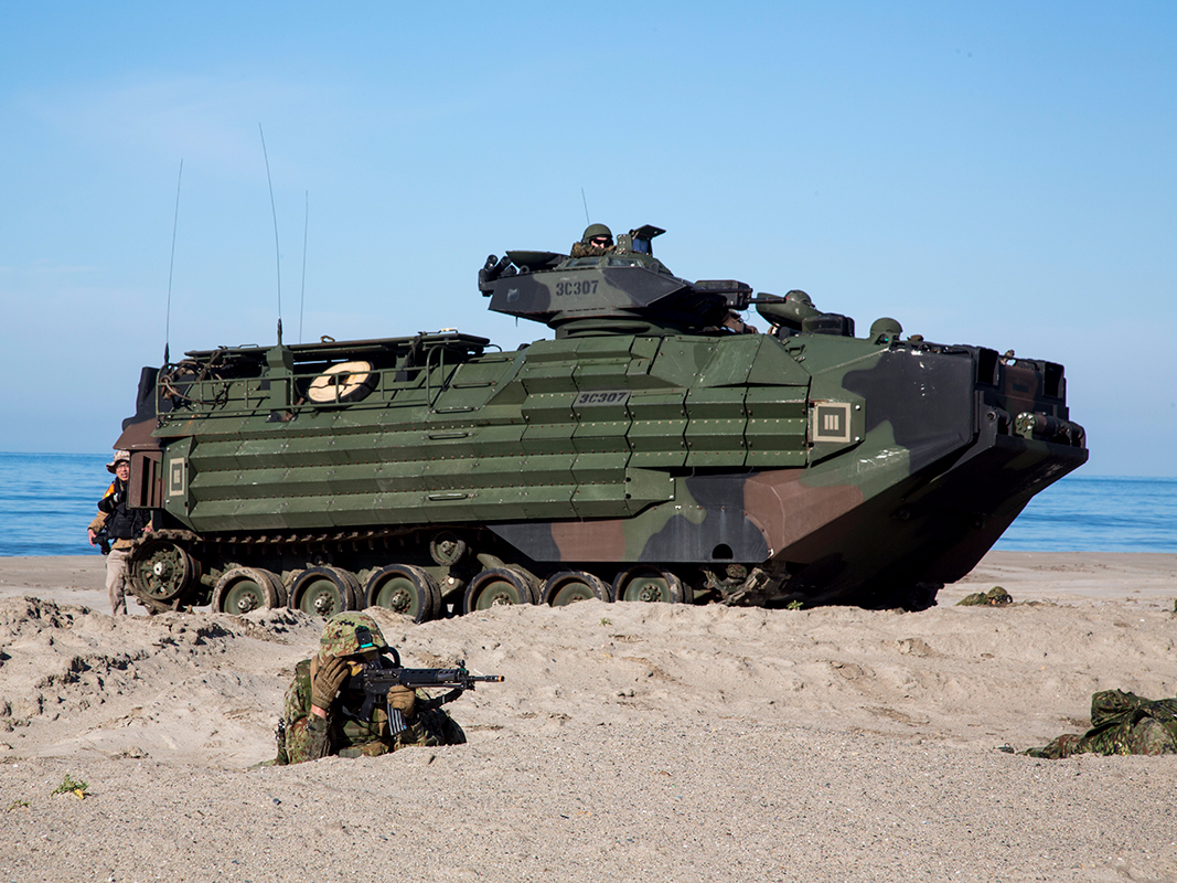 In February, US Marines partnered up with Japanese self-defense forces to practice amphibious landings — a skill that may one day come in handy on artificial islands.