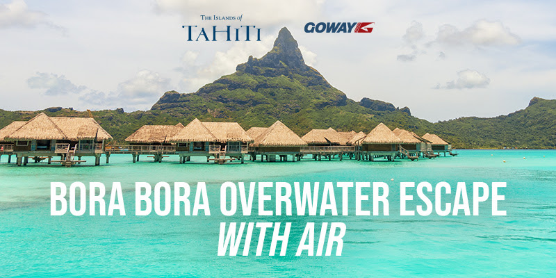 Bora Bora overwater escape with air