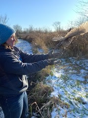 YCC Delegate Samantha Hammiller releasing pheasant into the wild 