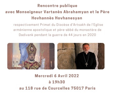 Rencontre publique avec Monseigneur Vartanès Abrahamyan et le Père Hovhannès Hovhanesyan