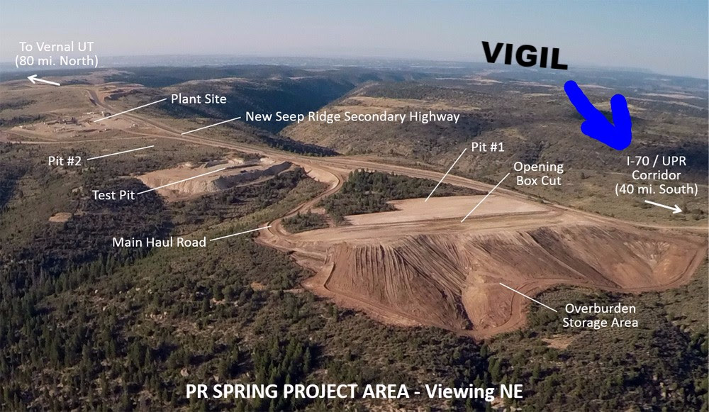 Pr Springs book cliffs utah tar mine