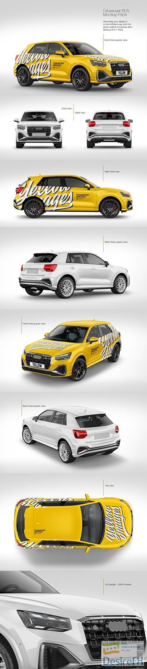 Download Luxury Crossover SUV Mockup Pack 84488