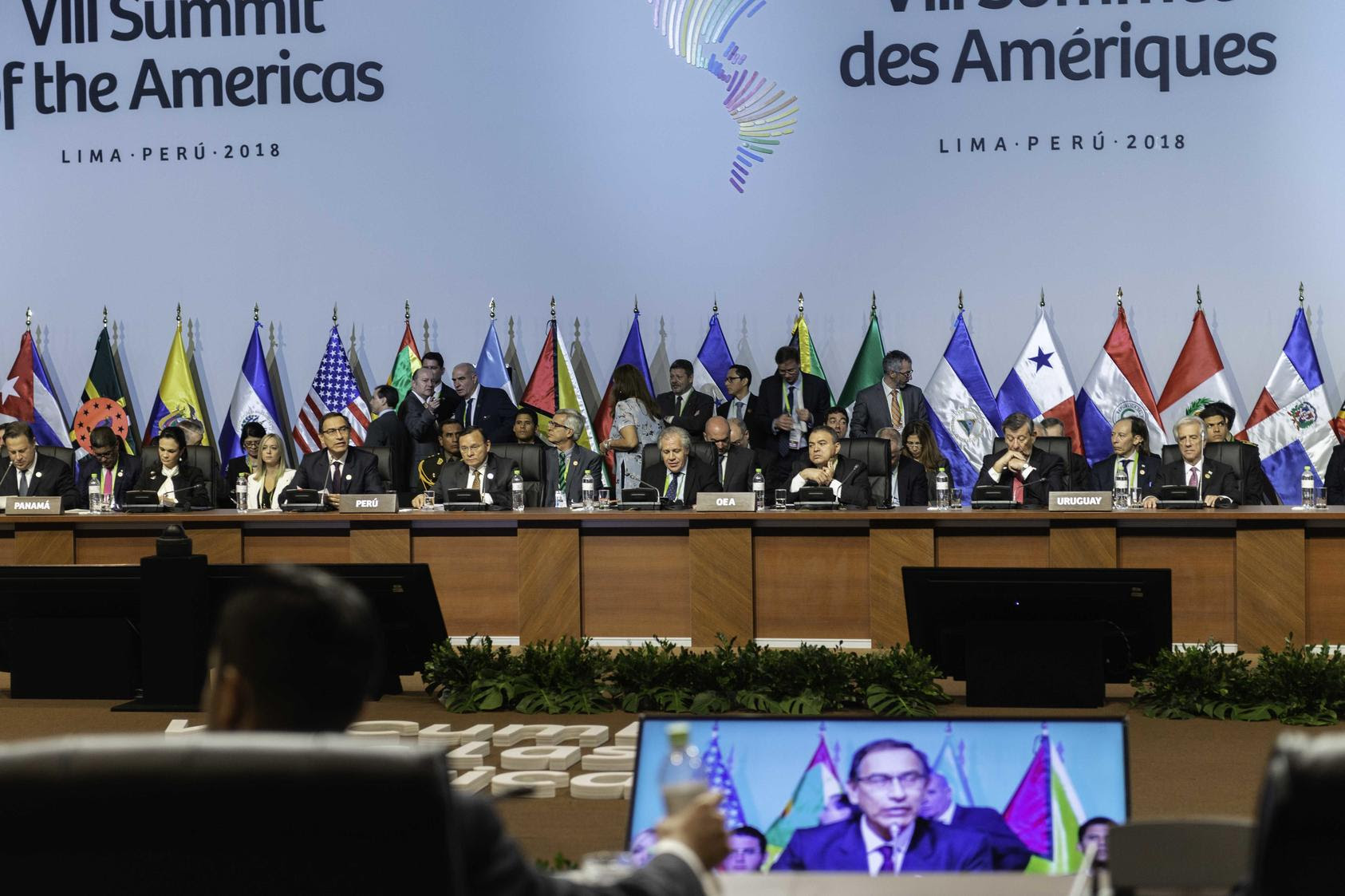 A plenary session of the 2018 Summit of the Americas in Lima, Peru. (Juan Manuel Herrera/Organization of American States)