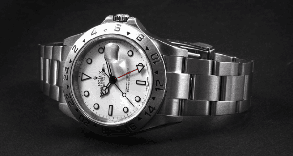 Rolex Explorer II 40mm White Dial Steel Mens Watch 16570