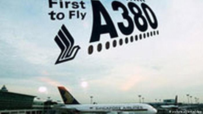 Airbus A380, de Singapore Airlines.