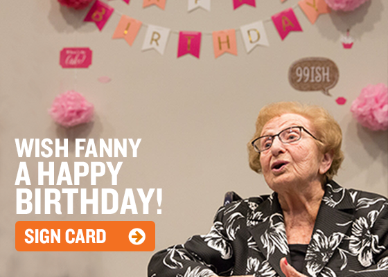 Wish Fanny A Happy Birthday! Sign The Card