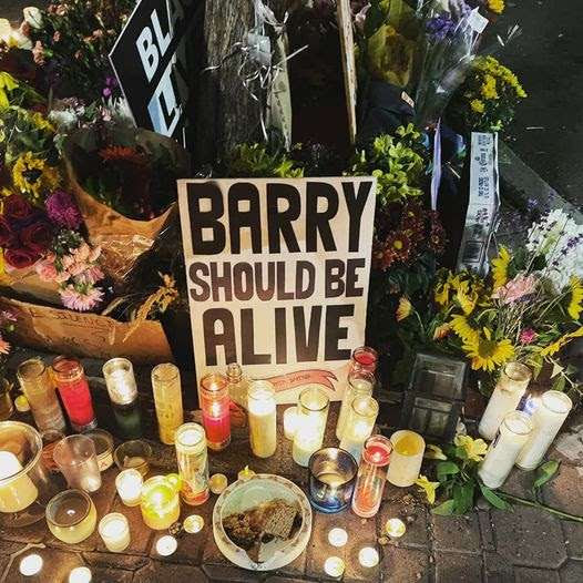 vigil for Barry Washington Jr.