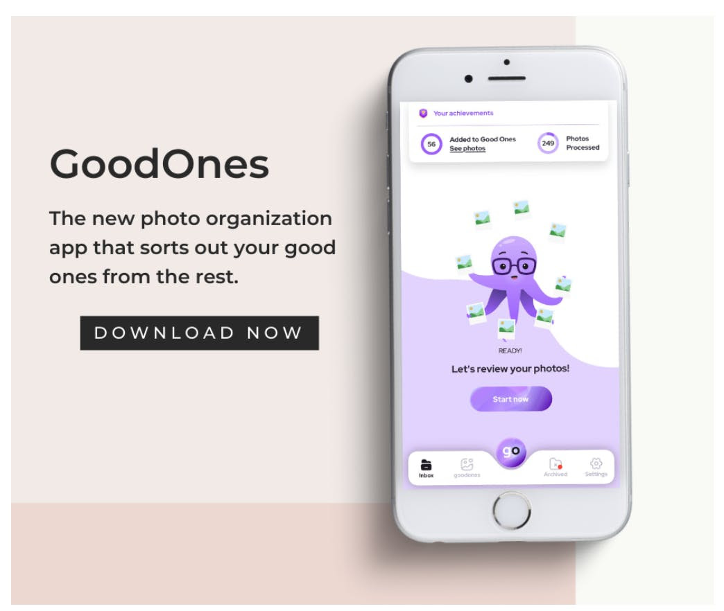 GoodOnes Photo Organization App