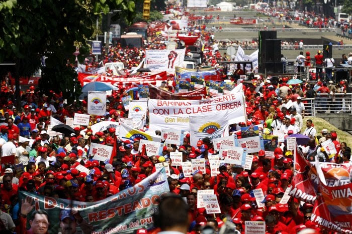 Marcha del Primero de Mayo en Caracas