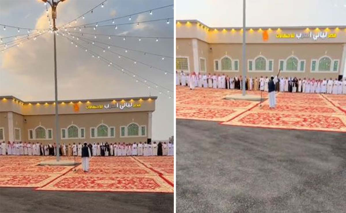 شاهد شاب سوداني يخطف الأضواء من عريس سعودي خلال حفل زفافه