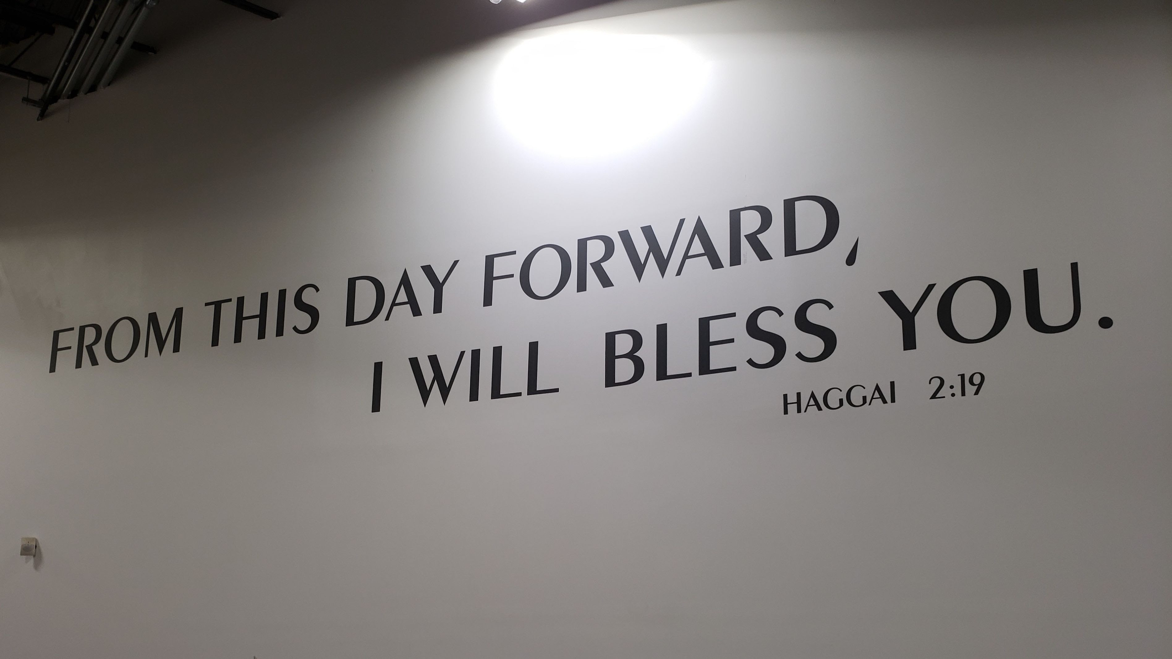 Haggai 2:19 wall