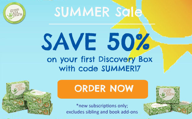 Save 50% on a Green Kid Crafts...