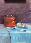 This pot is proving harder than I thought On my easel now - Posted on Thursday, April 16, 2015 by Peggy Schumm