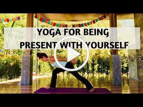 YOGA FOR BEING PRESENT WITH YOURSELF | YOGA WITH MEDITATION MUTHA