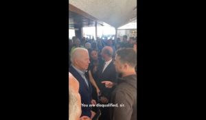 Air Force Veteran Confronts Joe Biden “Blood is on Your Hands!”, Biden Turn His Back on Him