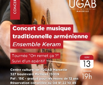 Concert de musique traditionnelle arménienne par l'Ensemble Keram 